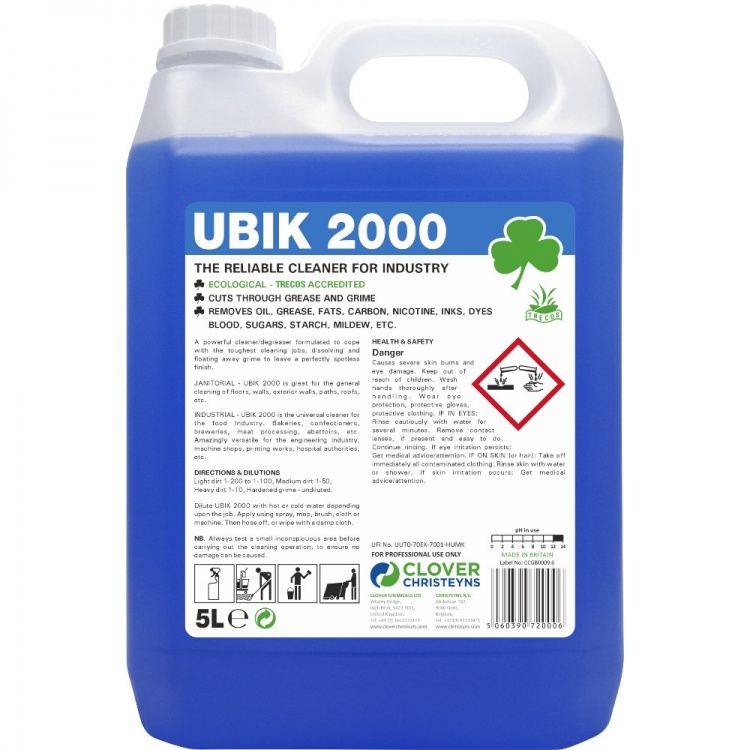 Clover Chemicals Ubik 2000 Universal Cleaner Concentrate (301)